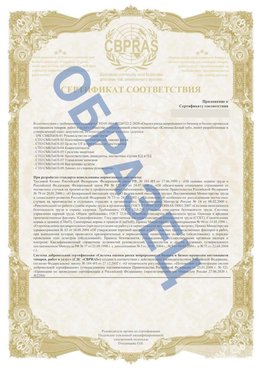 Образец Приложение к СТО 01.064.00220722.2-2020 Гай Сертификат СТО 01.064.00220722.2-2020 